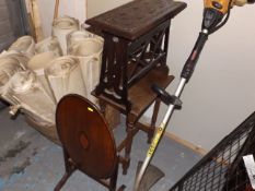 A Small Tilt Top Table & Two Other Small Tables