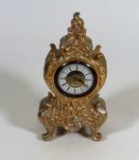 A Decorative Gilt Style Clock