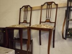 A Pair Of Edwardian Bedroom Chairs