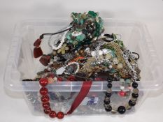 A Large Box Of Costume Jewellery