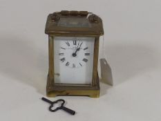 A Dyson Brass Carriage Clock