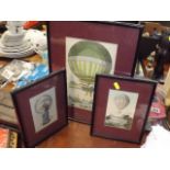 Three Hot Air Balloon Prints