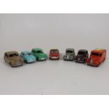 Six Vintage Dinky Cars & One Corgi, Unboxed