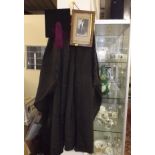 A C.1900 Mortarboard & Cloak With Framed Photo Of