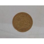 British Victorian Half Gold Sovereign 1900