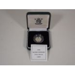 A Silver Proof Piedfort Five Pence Piece