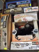 A Boxed Quantity Of Electronic Toy Cars & A Racing