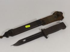 Modern Military Knife With Wire Cutter