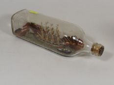A Vintage Ship In A Bottle