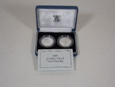 A Silver Proof Two Pound Coin Set