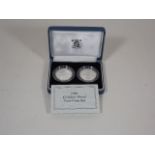 A Silver Proof Two Pound Coin Set