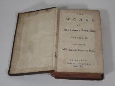 1754 Edition Of The Works Of Alexander Pope