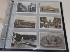 A Large Album Of Vintage Postcards, Many Of Cornis