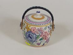 A Poole Pottery Biscuit Barrel