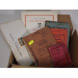 A Small Quantity Of Booklets Relating To Military