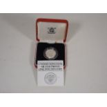 A Silver Proof One Pound Coin 19 Grams