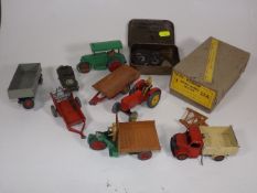 A Dinky Massey Harris Tractor & Similar Items
