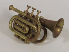 A Vintage Brass Cornet
