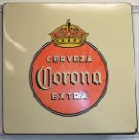 A Large Corona Lager Enamel Sign