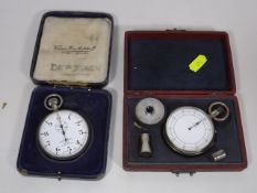 A Venner Time Switches Ltd. Steel Cased Stop Watch