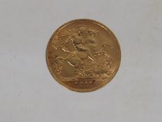 British Half Gold Sovereign 1911
