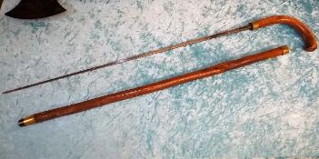 A 19thC. Gentleman's Swordstick Cane
