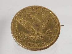 A 19thC. US Liberty Head Gold Eagle Ten Dollar Coi