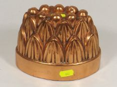 A 19thC. Copper Jelly Mould