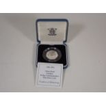 A Silver Proof Piedfort Fifty Pence Coin