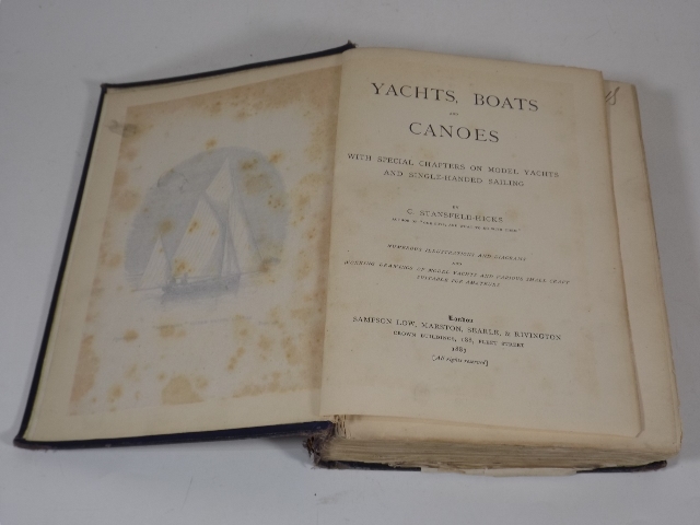 1887 Edition Yachts, Boats & Canoes C. Stansfeld-H