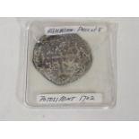 A 1702 Silver Piece Of Eight