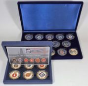 Two Cased Royal Naval Interest Coin Sets