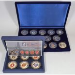 Two Cased Royal Naval Interest Coin Sets