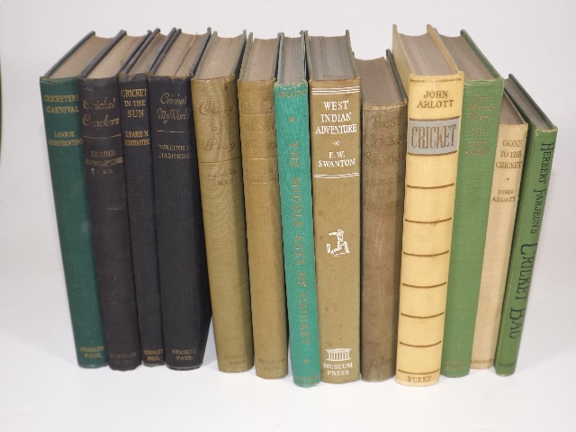 Thirteen Vintage Cricket Related Books