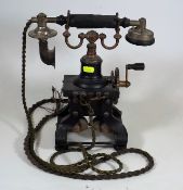 A Late 19thC. Ericsson GPO No.16 Skeleton Telephon