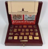 A 20thC. Silver Proof Empire Stamp Collection In C