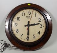 A Large Smiths Sectric Clock With Large Mahogany M