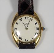 An 18ct Gold Universal Geneve Ladies Watch With Sa