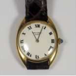 An 18ct Gold Universal Geneve Ladies Watch With Sa