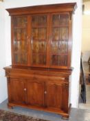 A C.1860 Mahogany Glazed Bookcase With Drawers & C