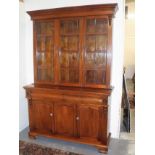 A C.1860 Mahogany Glazed Bookcase With Drawers & C