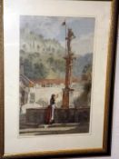 A 19thC. Watercolour By H.M. Marshall Dated 1875 T