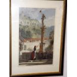 A 19thC. Watercolour By H.M. Marshall Dated 1875 T