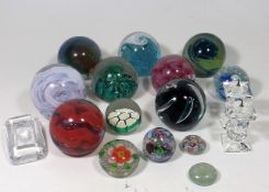 A Collection Of Paperweights Including Selkirk & C