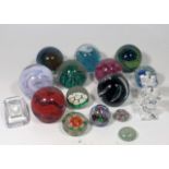 A Collection Of Paperweights Including Selkirk & C