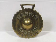 Harris Saddler Helston Horse Brass