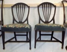 A Pair Of C.1800 Mahogany Hepplewhite Chairs