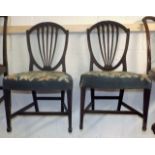 A Pair Of C.1800 Mahogany Hepplewhite Chairs