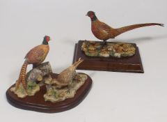 Two Border Fine Arts Mounted Figures Of Pheasants