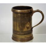 A 19thC. Brass Quart Tankard